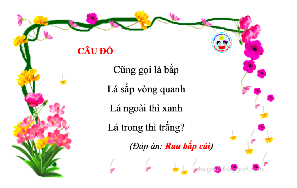Câu Đố Về Rau Củ Quả: Giải Đáp và Những Câu Đố Hay Nhất