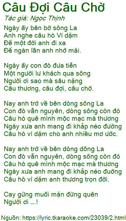 Câu Đợi Câu Chờ Lê Mận Là Gì? Gallery 2