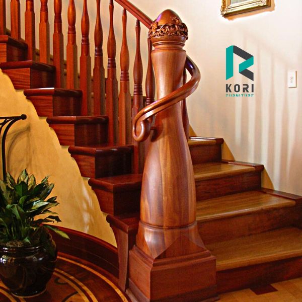 Cầu Thang Gỗ Căm Xe: Sang Trọng & Bền Bỉ
