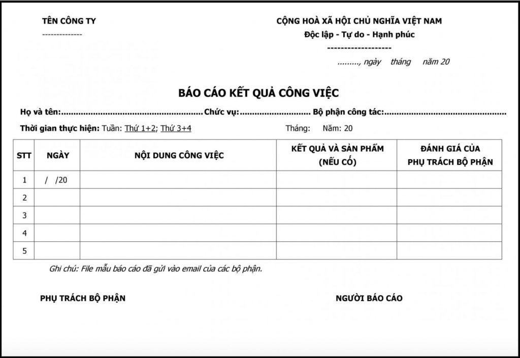 Cách Viết Báo Cáo Công Việc Cho Sếp: Hướng Dẫn Chi Tiết Gallery 1