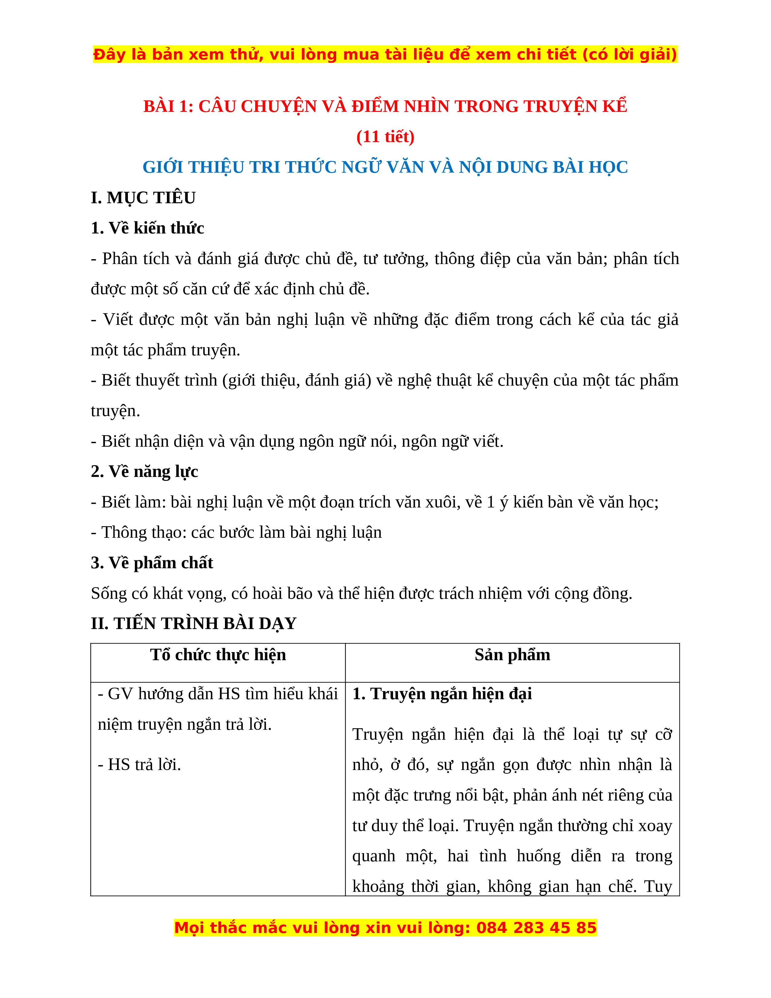 Giáo án Văn 11 Kết nối tri thức: Tài liệu chuẩn, đầy đủ và chi tiết Gallery 1