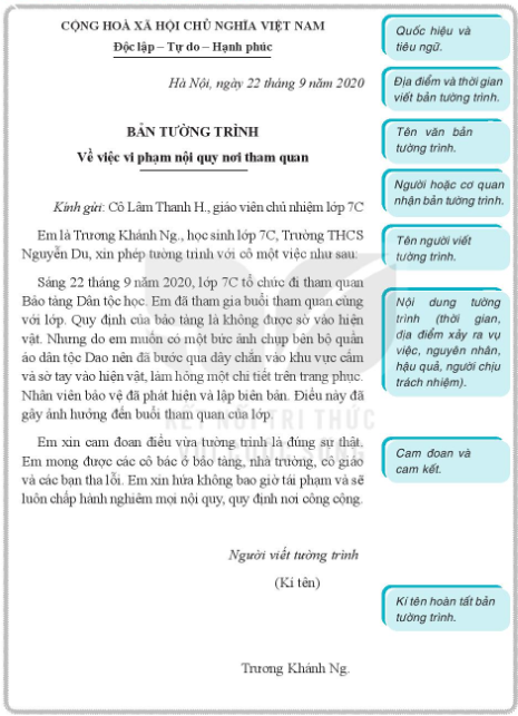 Soạn Văn 8: Bài Văn Bản Tường Trình Gallery 1