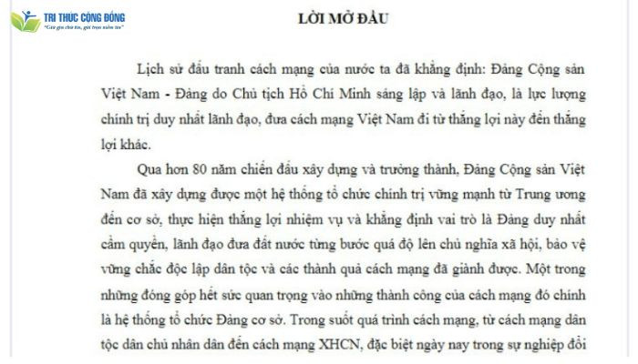 Lời Nói Đầu Tiểu Luận Hoàn Chỉnh Gallery 1