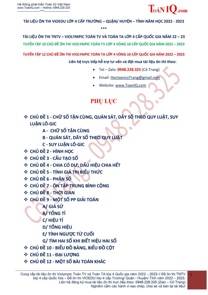 Đề Thi Olympic Tiếng Anh Lớp 4: Chuẩn bị tốt nhất cho kỳ thi Gallery 1