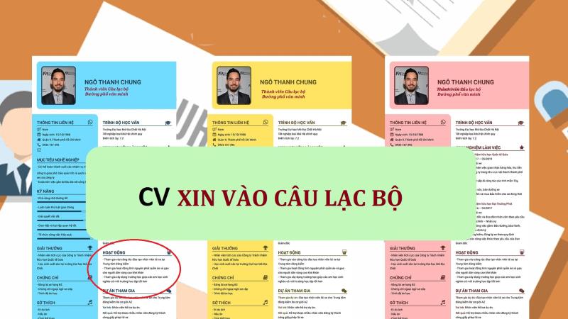Mẫu CV Xin Vào Câu Lạc Bộ Hoàn Hảo Gallery 1