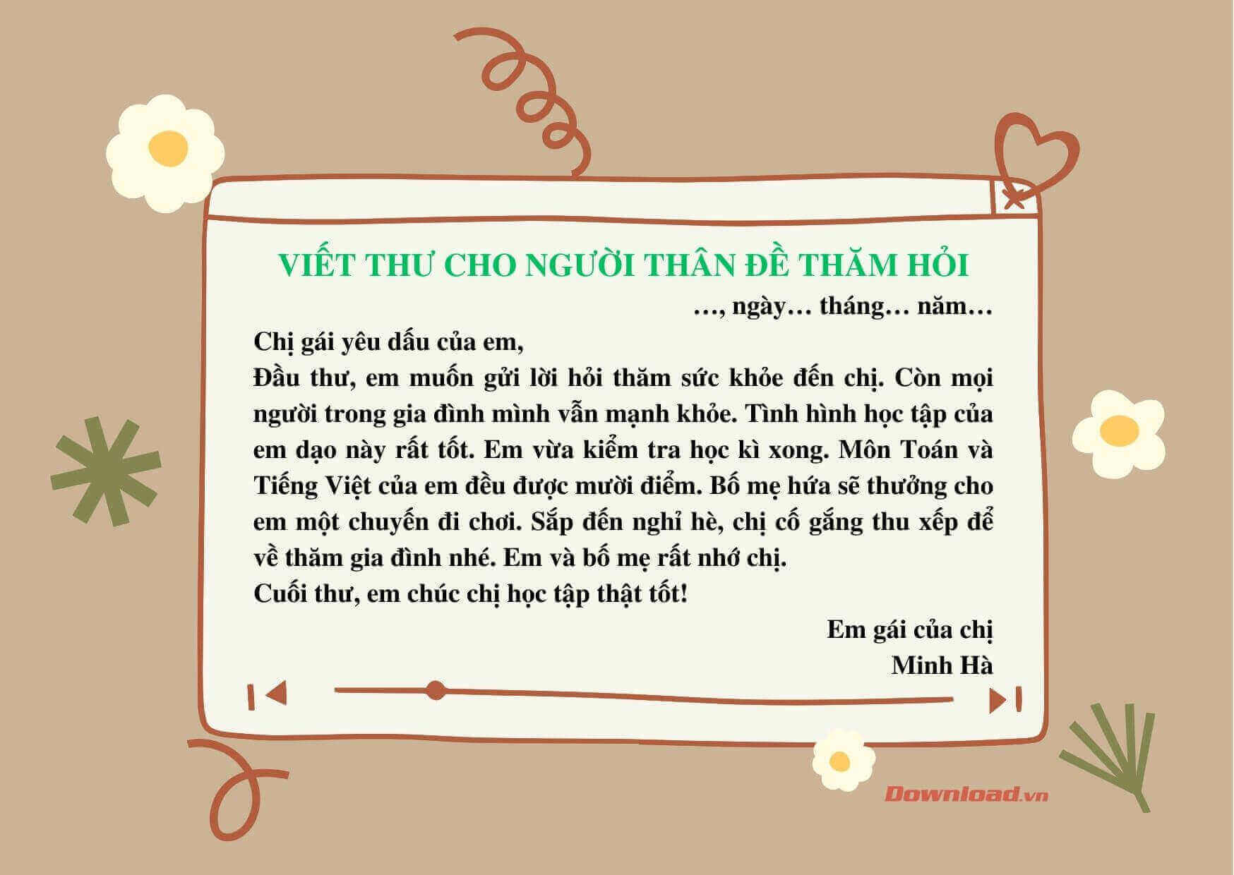 Viết một bức thư cho người thân để hỏi thăm sức khỏe Gallery 1