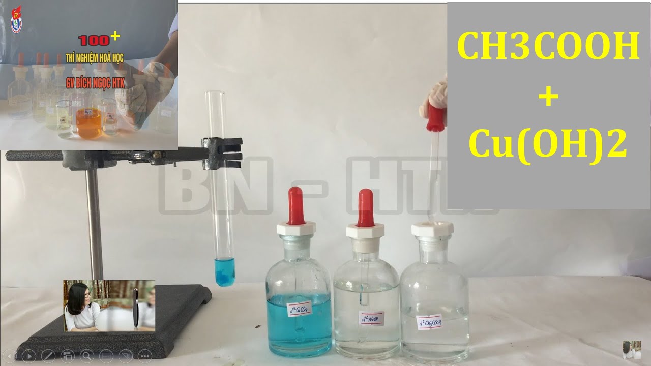 Phản ứng giữa CH3COOH và Cu(OH)2