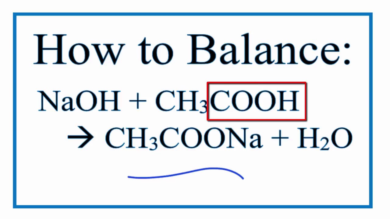 CH3COOH tác dụng với NaOH