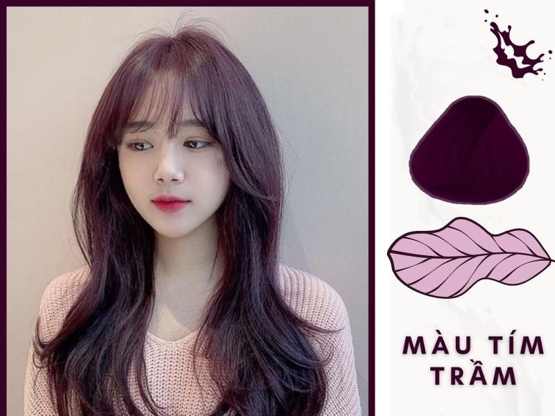 Nhuộm tóc màu trầm sáng da: Bí quyết tôn lên làn da trắng sáng Gallery 1