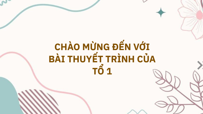 Chào mừng đến với bài thuyết trình
