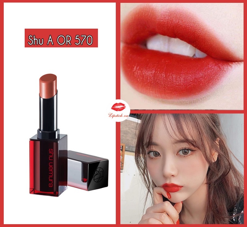 Son Shu Uemura Màu Đỏ Cam: Review Chi Tiết & Mua Ở Đâu Gallery 2