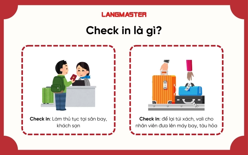 Check in, Check out là gì?