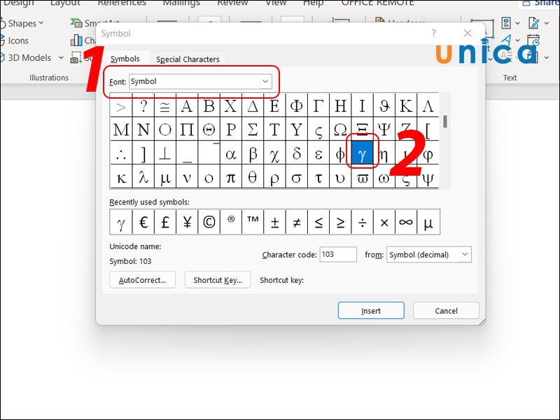 Các Kí Hiệu Toán Học Trong Word Gallery 1