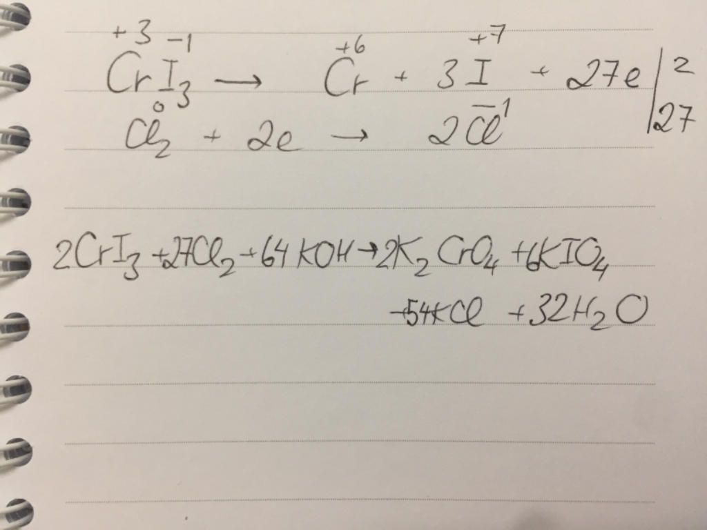 Phản ứng Cri3 + Cl2 + KOH Gallery 1