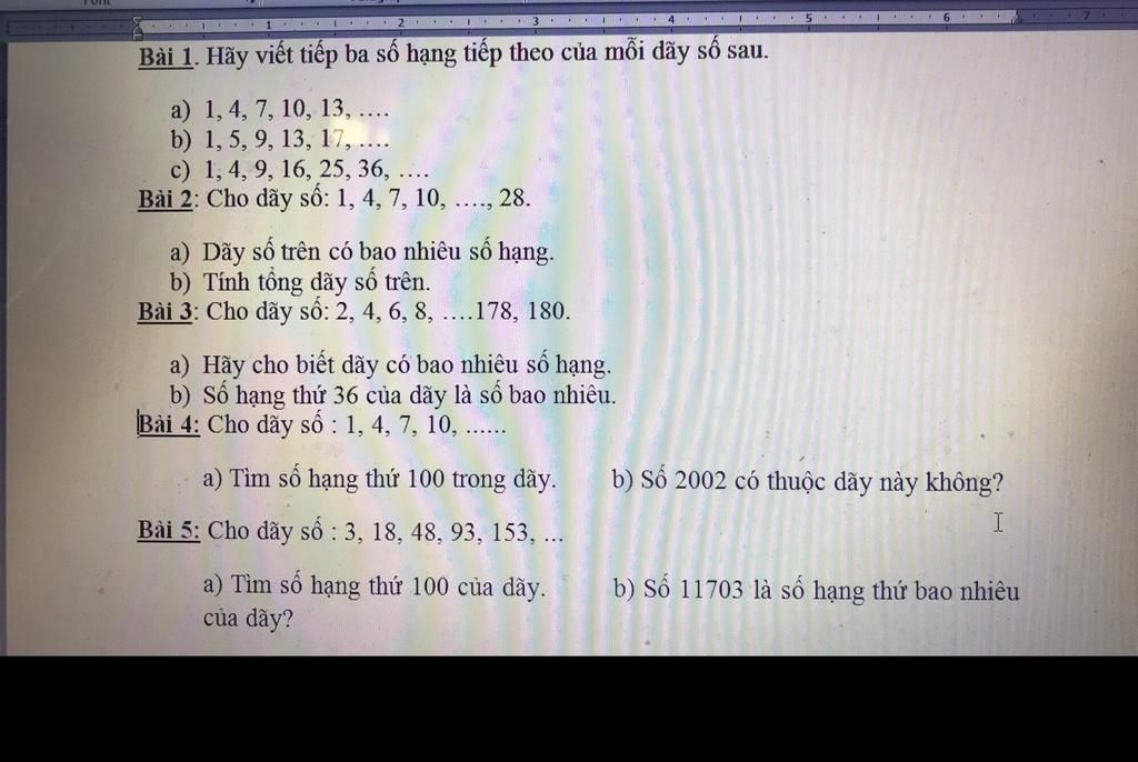 Số hạng cuối cùng của dãy số 1 4 7 10 ... có 25 số hạng là bao nhiêu? Gallery 2