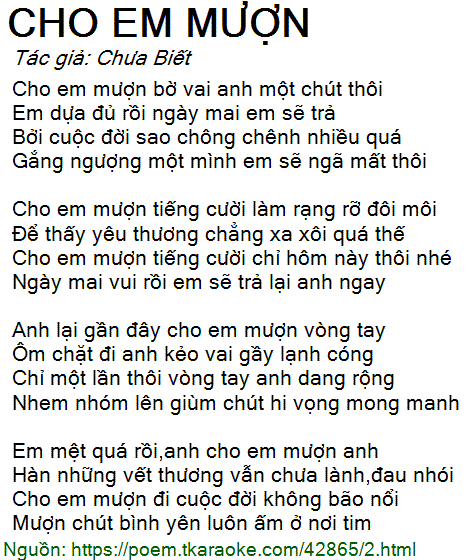 Cho Em Mượn Bờ Vai Để Tựa Vào Gallery 1
