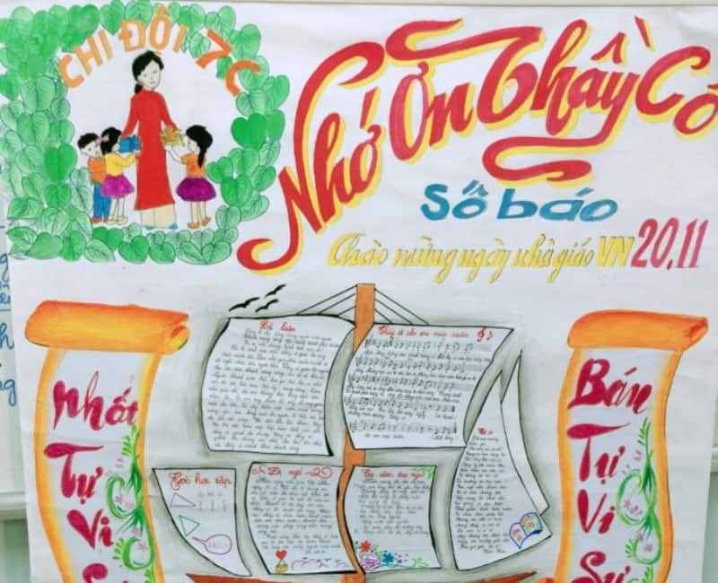 Tuyệt chiêu thuyết trình báo tường 20/11 ấn tượng Gallery 1