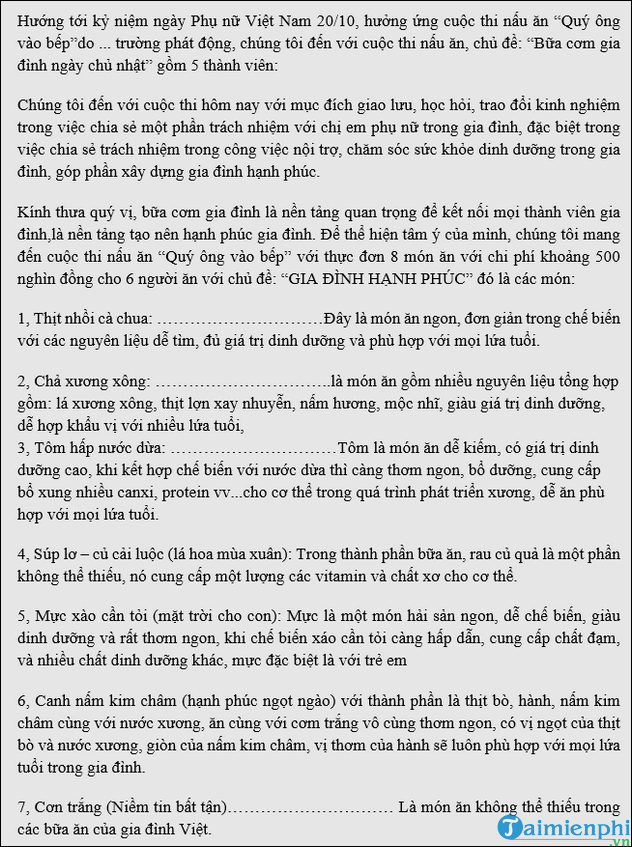 Bài Thuyết Trình Về Món Ăn Hay Nhất Gallery 1