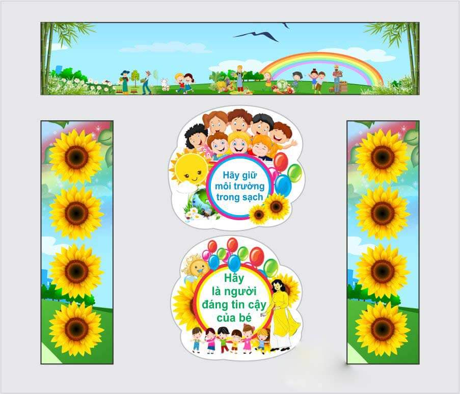 Trang Trí Khẩu Hiệu Trường Mầm Non: Ý Tưởng Sáng Tạo và Độc Đáo Gallery 1