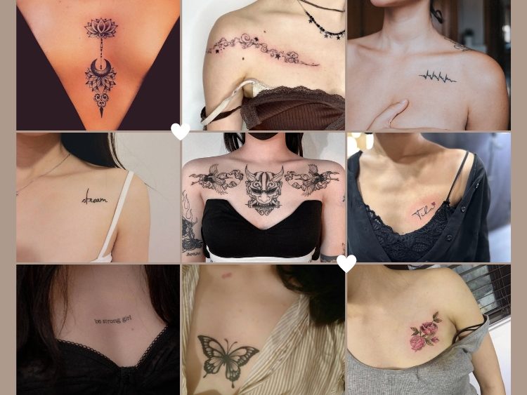 Mẫu Xăm Chữ Ở Ngực Cho Nữ Gallery 1
