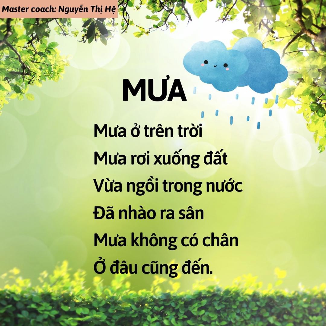 Bài Thơ Lớp 2 Hay Và Dễ Nhớ Cho Bé Gallery 1