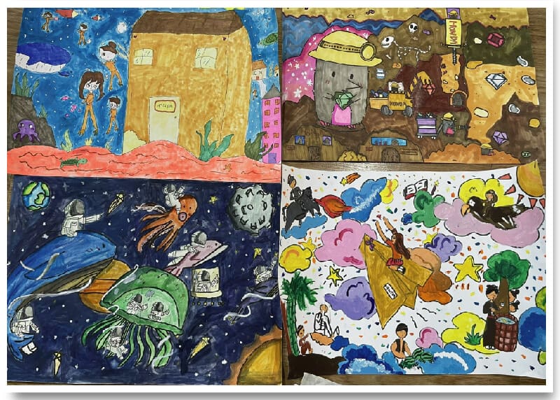 Tranh Vẽ Ý Tưởng Trẻ Thơ Lớp 5 Gallery 1