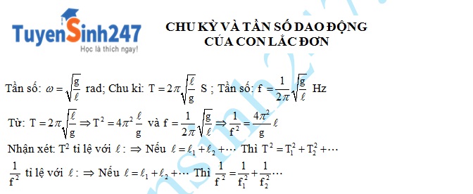 Công thức Con Lắc Đơn Gallery 1