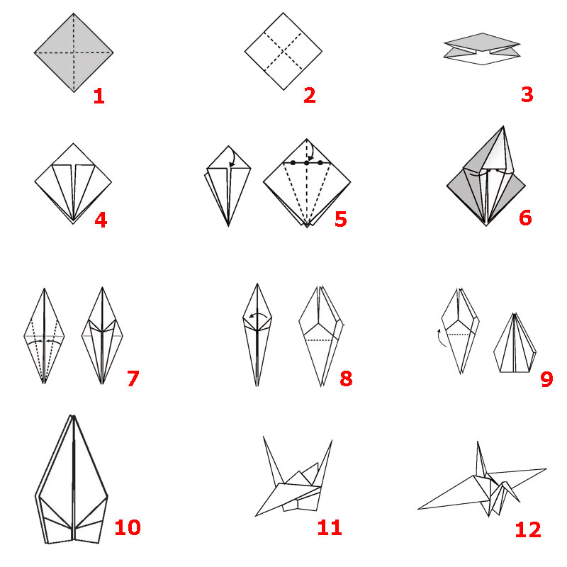 Cách Gấp Hạc Có Chân Gallery 1
