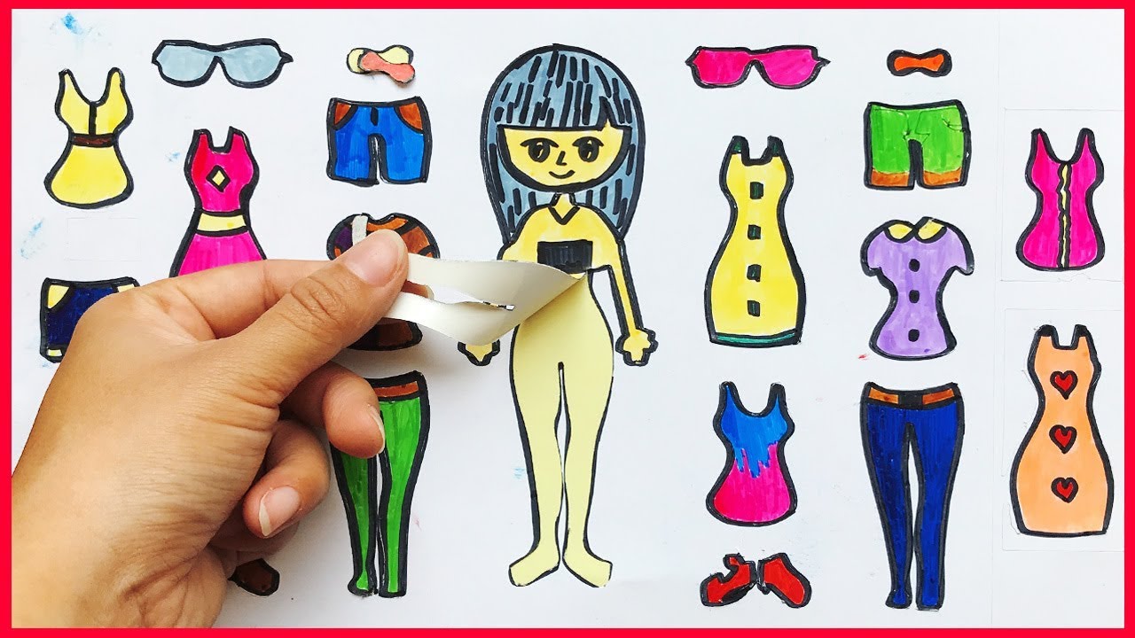 Cách Vẽ Hình Dán Búp Bê Gallery 1