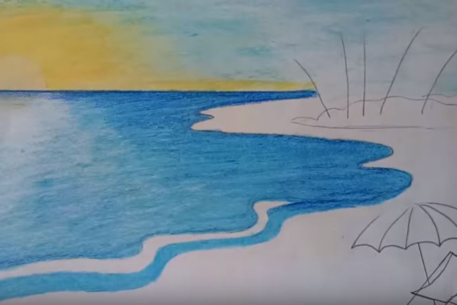 Cách Vẽ Sóng Biển Đơn Giản Gallery 1