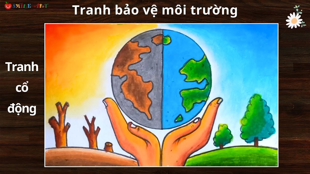 Cách Vẽ Trái Đất Bị Ô Nhiễm Gallery 1