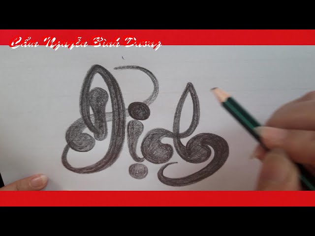 Cách Viết Thư Pháp Bằng Bút Chì Gallery 1
