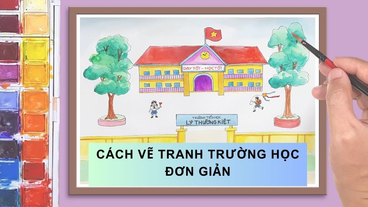 Cách Vẽ Ngôi Trường Đẹp Nhất Gallery 1