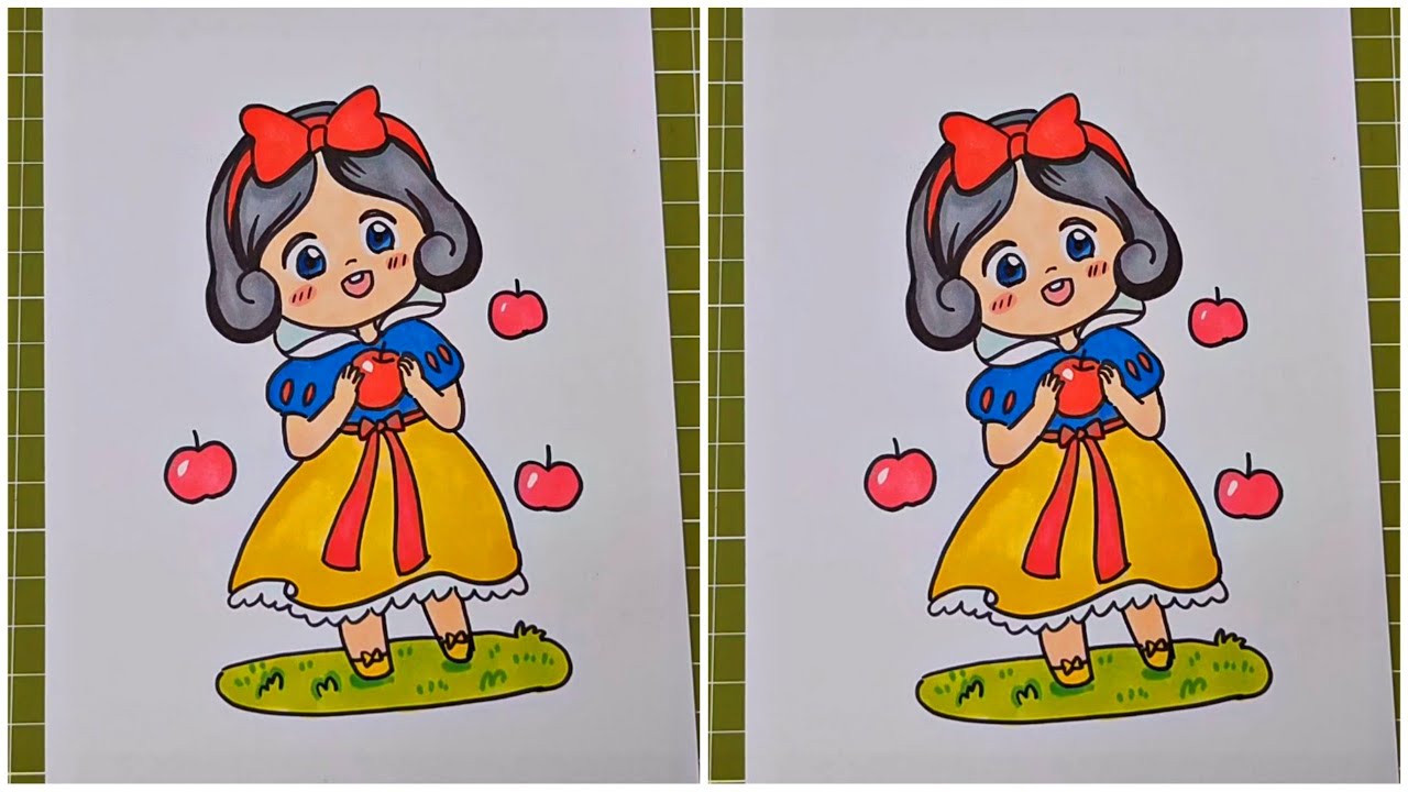 Cách Vẽ Công Chúa Bạch Tuyết Gallery 1
