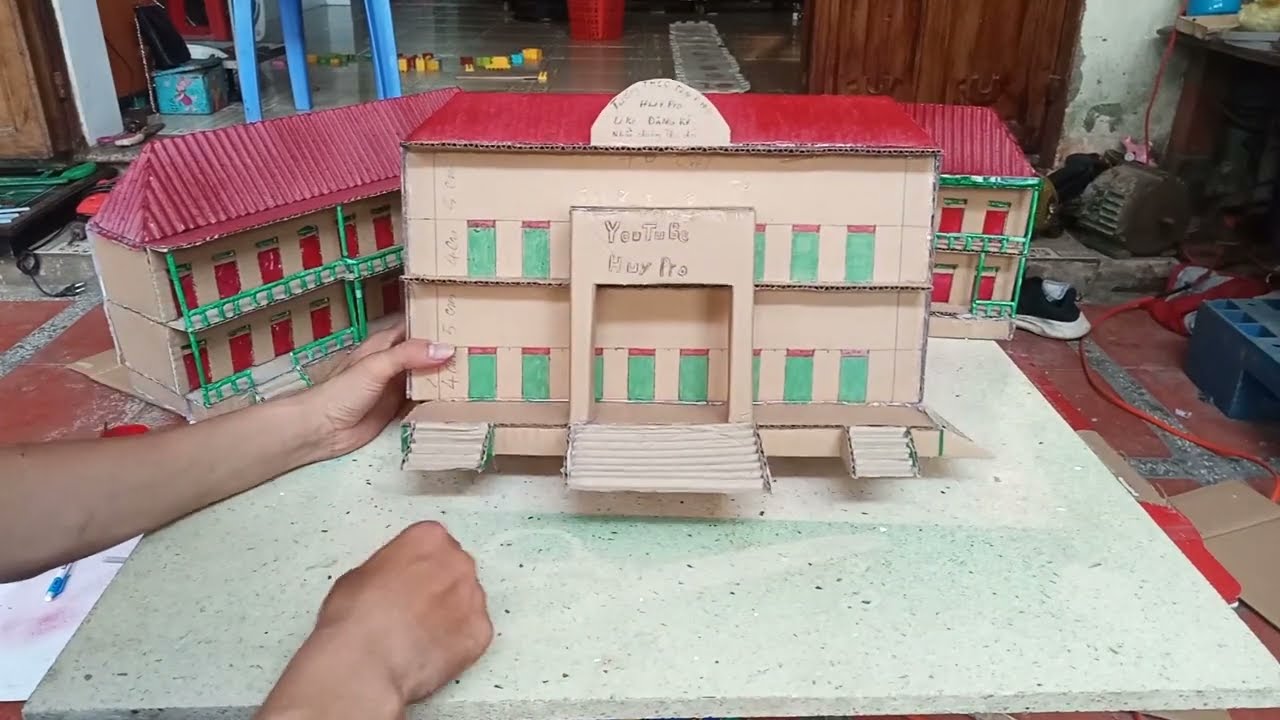 Cách Làm Ngôi Trường Bằng Bìa Cát Tông Gallery 1