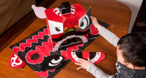 Cách Làm Đầu Lân Mini Bằng Giấy Gallery 1
