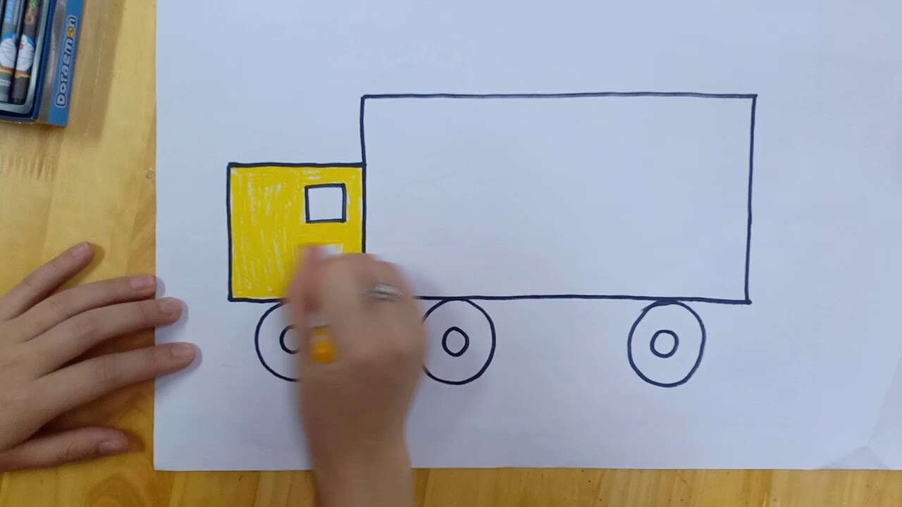 Giáo án vẽ tô màu ô tô cho trẻ 4-5 tuổi Gallery 1