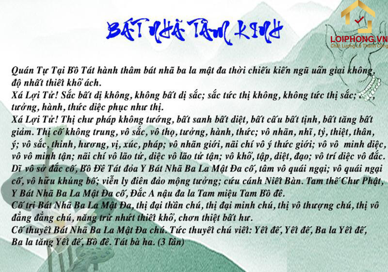 Nghi Thức Tụng Bát Nhã Tâm Kinh Gallery 1