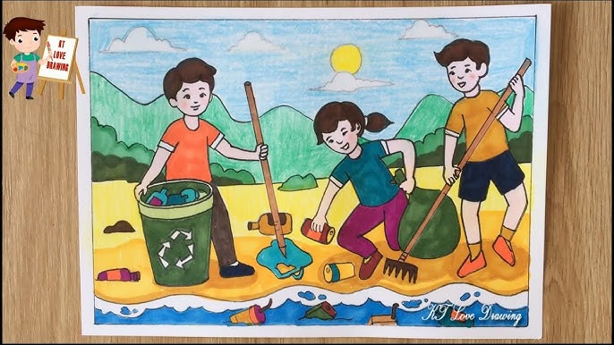 Cách Vẽ Người Đang Nhặt Rác Gallery 1