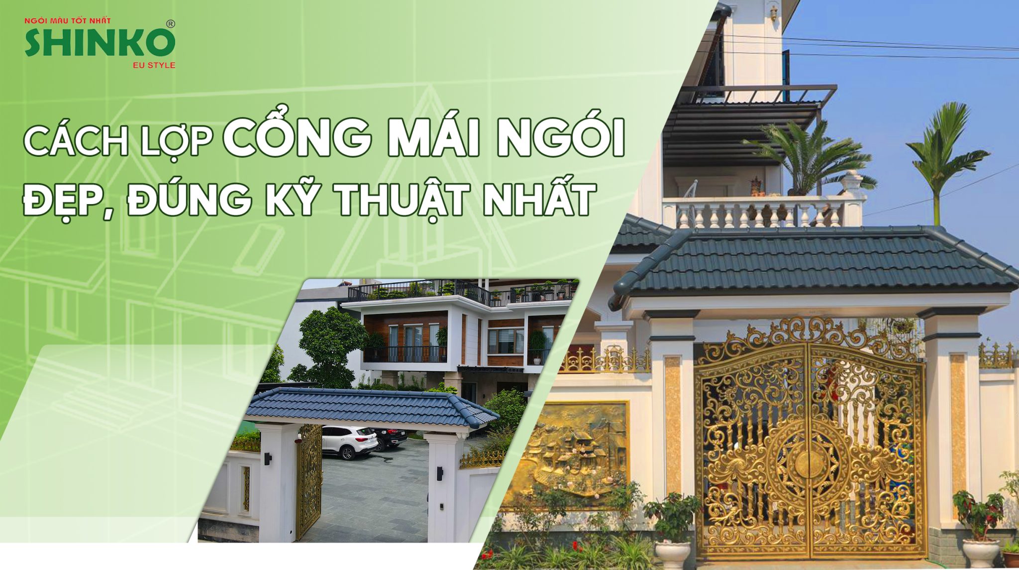 Cách Làm Mái Ngói Cổng Gallery 1