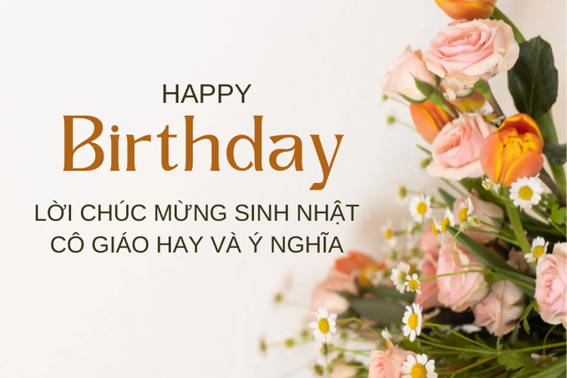 Chúc Cô Sinh Nhật Vui Vẻ