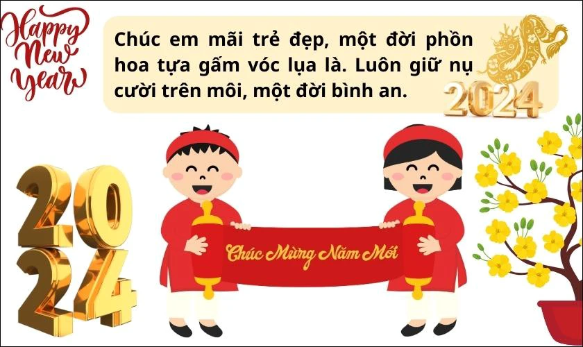 Những Lời Chúc Tết Hay Nhất Dành Cho Em Gái
