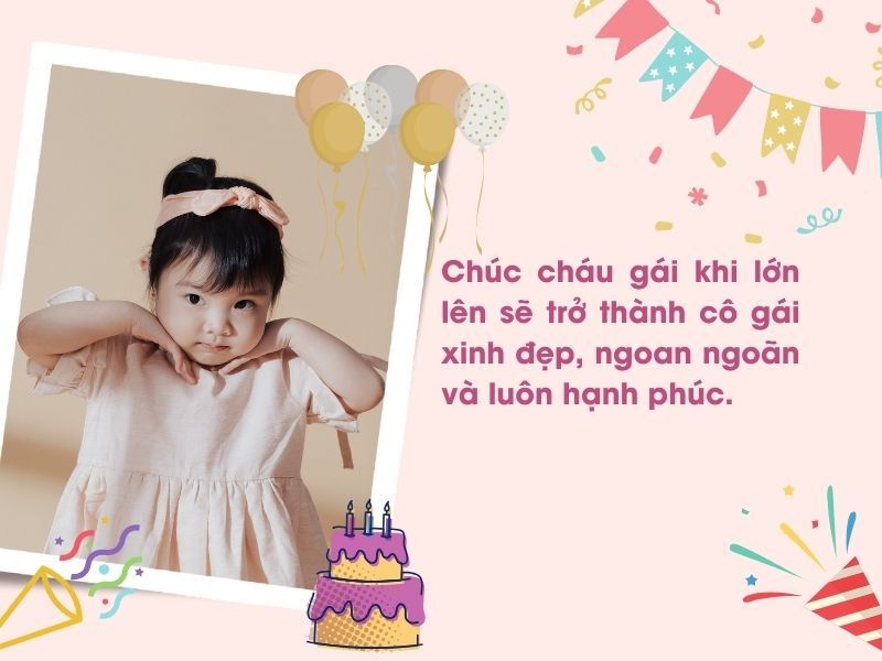 Lời Chúc Sinh Nhật Cháu Gái Yêu Thương