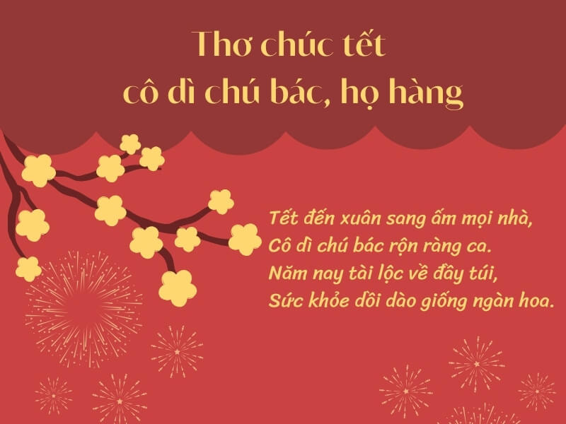 Lời Chúc Tết Hay và Ấm Áp Dành Cho Cô Dì Chú Bác