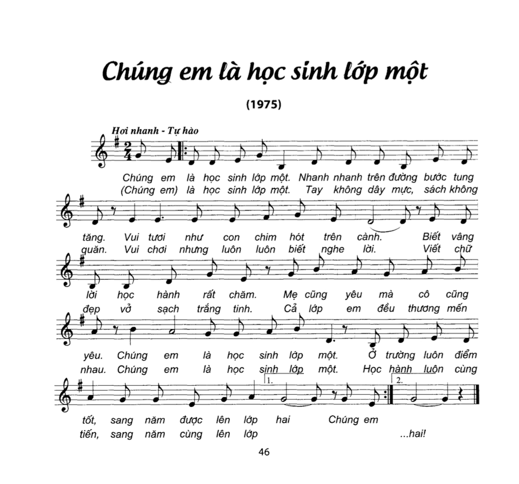 Chúng Em Là Học Sinh Lớp 1