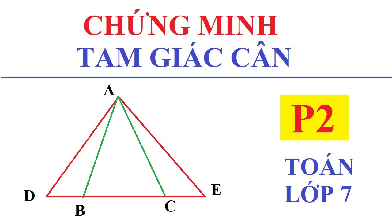 Chứng minh tam giác cân