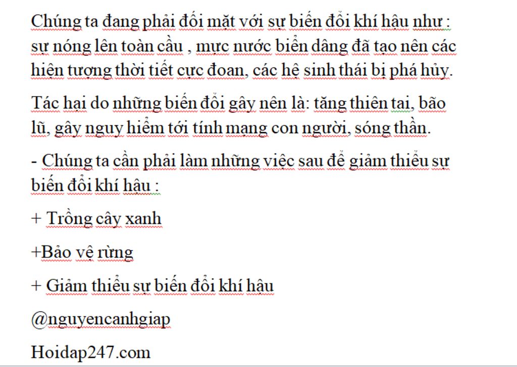 Chúng ta đang phải đối mặt với sự biến đổi khí hậu như thế nào