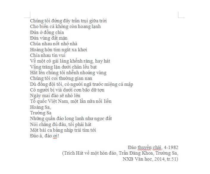 Chúng Tôi Đứng Đây Trần Trụi Giữa Trời