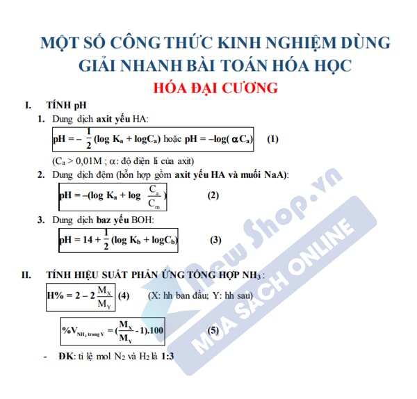 Công thức Hóa Học Lớp 12: Tổng hợp đầy đủ và chi tiết Gallery 2