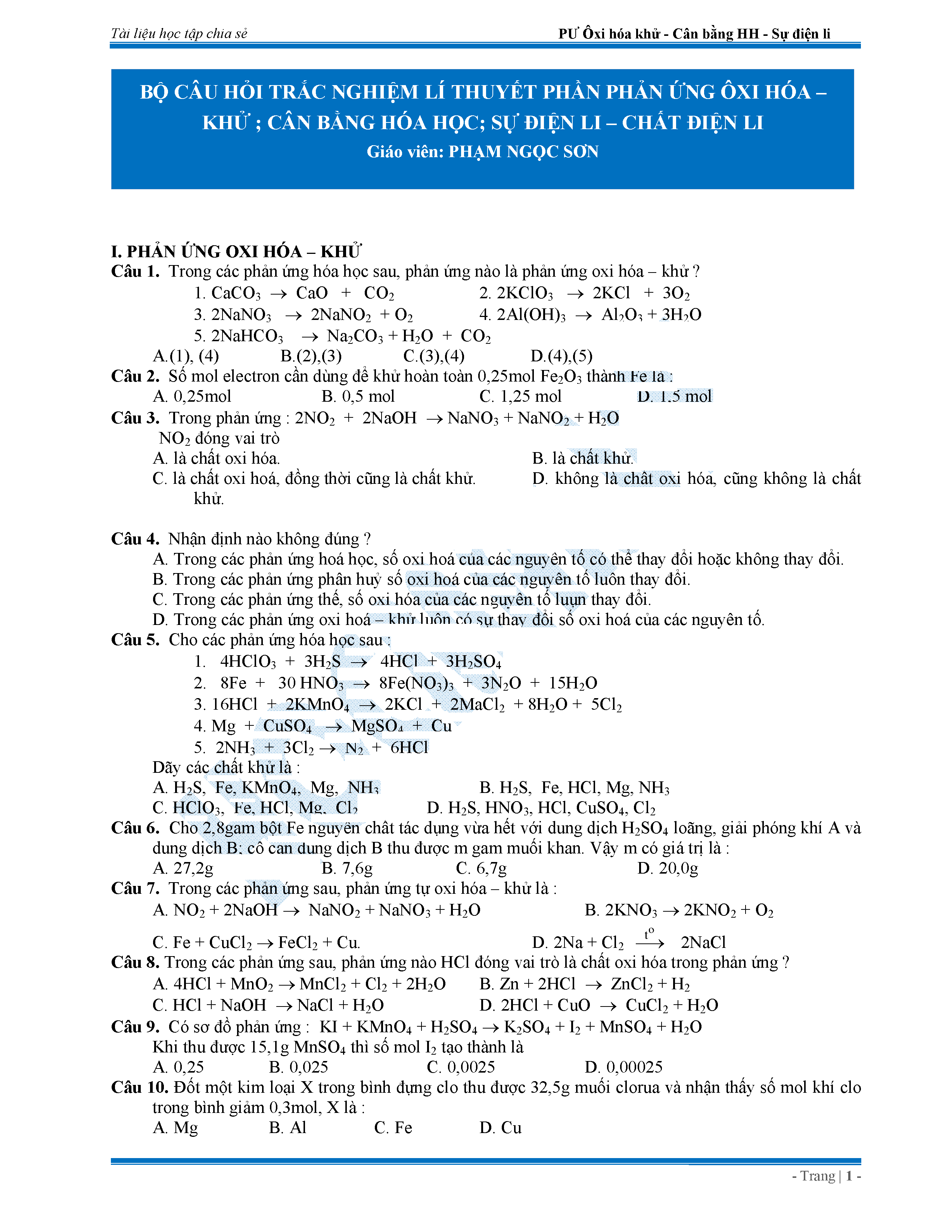 Tổng hợp kiến thức Hóa học lớp 11 Gallery 2